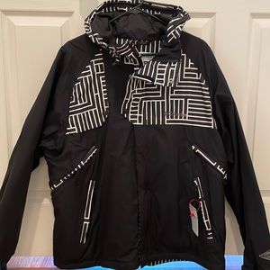 Columbia Sportswear Ski Jacket.  Black and white size Large
